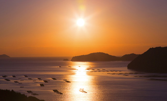 Sunset from Yoshida Bay